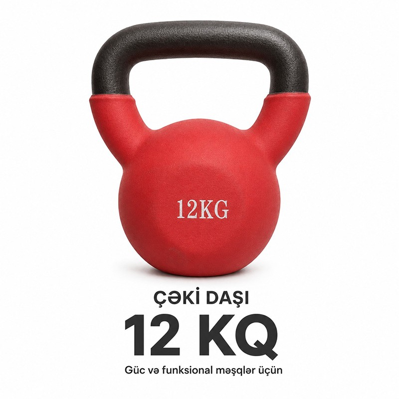Çəki daşı Aspo, 12 kq, yaşıl/qara gira